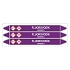 Značení potrubí, fluorovodík,3 ks, 355 × 37 mm